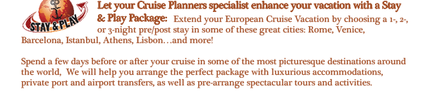 Let your Alex Jones Specialist Enhance your vacation with a Stay and Play Package!